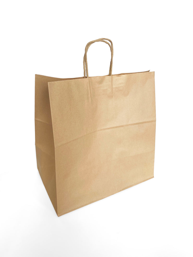 Paper Twist Handle Brown Paper Bag